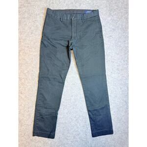 Polo Ralph Lauren Pants Black Stretch Slim Fit Men's Size 30 × 30